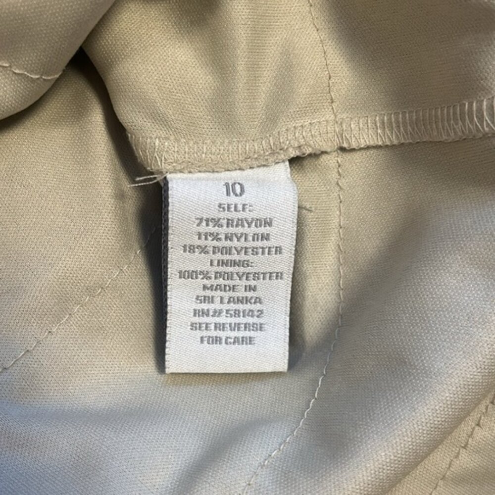 Collection Dressbarn Ruffle Cream Dress - Picture 3 of 3